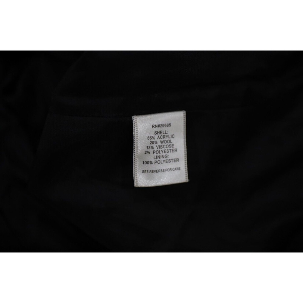 Pendleton Womens 6 Jacket Collarless Textured Black 5 Button Work Boss Corporate - Picture 5 of 7